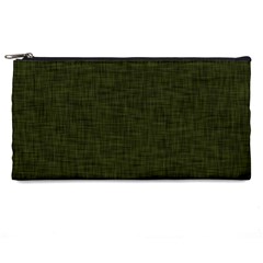 Army Green Texture Pencil Case by SpinnyChairDesigns