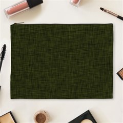 Army Green Texture Cosmetic Bag (xl) by SpinnyChairDesigns