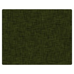 Army Green Texture Double Sided Flano Blanket (medium)  by SpinnyChairDesigns