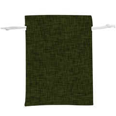 Army Green Texture  Lightweight Drawstring Pouch (xl) by SpinnyChairDesigns