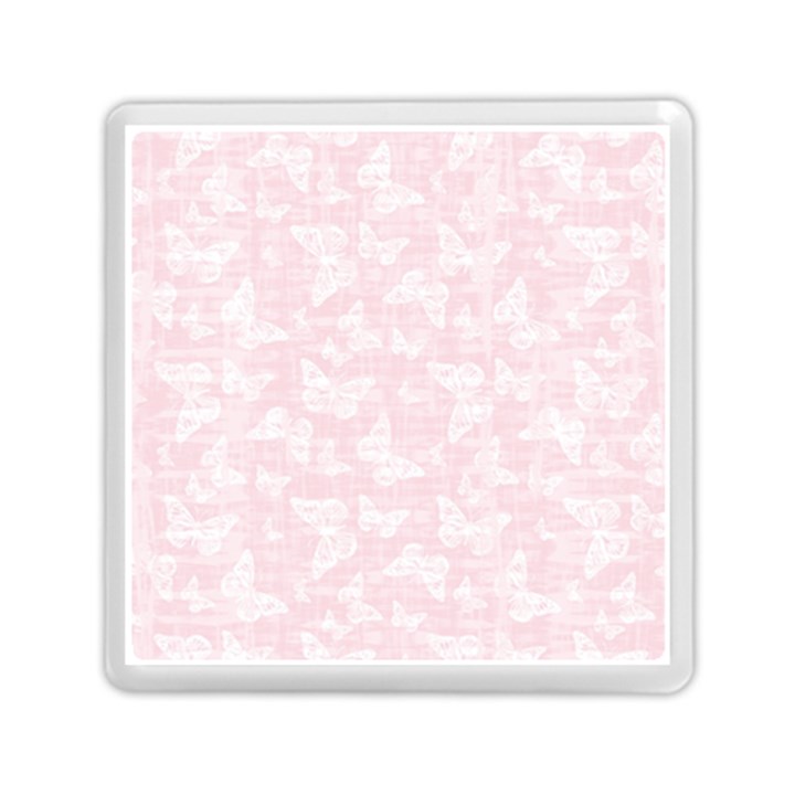 Ballet Pink White Color Butterflies Batik  Memory Card Reader (Square)