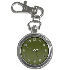 Army Green Color Ombre Key Chain Watches by SpinnyChairDesigns