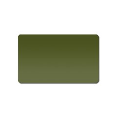 Army Green Color Ombre Magnet (name Card) by SpinnyChairDesigns