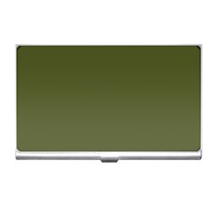 Army Green Color Ombre Business Card Holder by SpinnyChairDesigns