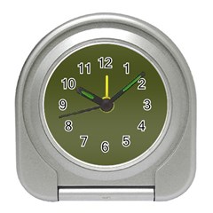 Army Green Color Ombre Travel Alarm Clock by SpinnyChairDesigns