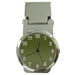 Army Green Color Ombre Money Clip Watches by SpinnyChairDesigns