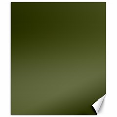 Army Green Color Ombre Canvas 20  X 24  by SpinnyChairDesigns