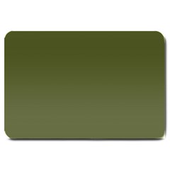 Army Green Color Ombre Large Doormat  by SpinnyChairDesigns