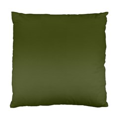 Army Green Color Ombre Standard Cushion Case (one Side) by SpinnyChairDesigns