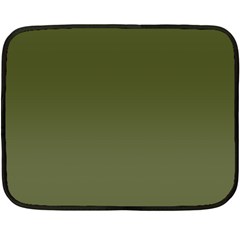 Army Green Color Ombre Double Sided Fleece Blanket (mini)  by SpinnyChairDesigns