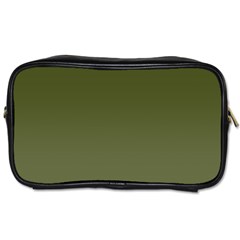 Army Green Color Ombre Toiletries Bag (one Side) by SpinnyChairDesigns