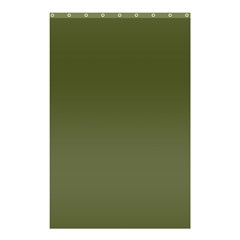 Army Green Color Ombre Shower Curtain 48  X 72  (small)  by SpinnyChairDesigns