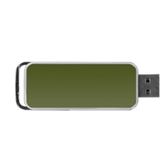 Army Green Color Ombre Portable Usb Flash (one Side) by SpinnyChairDesigns