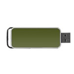 Army Green Color Ombre Portable USB Flash (One Side) Front