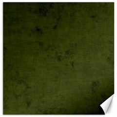 Army Green Color Grunge Canvas 20  X 20  by SpinnyChairDesigns