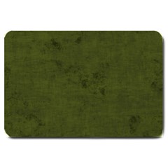 Army Green Color Grunge Large Doormat  by SpinnyChairDesigns