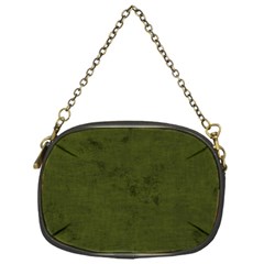 Army Green Color Grunge Chain Purse (one Side) by SpinnyChairDesigns