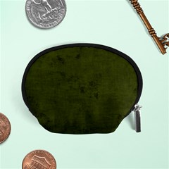 Army Green Color Grunge Accessory Pouch (small) by SpinnyChairDesigns