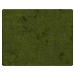 Army Green Color Grunge Double Sided Flano Blanket (medium)  by SpinnyChairDesigns