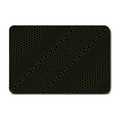 Army Green And Black Netting Small Doormat  by SpinnyChairDesigns