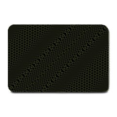 Army Green And Black Netting Plate Mats by SpinnyChairDesigns