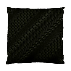 Army Green And Black Netting Standard Cushion Case (one Side) by SpinnyChairDesigns