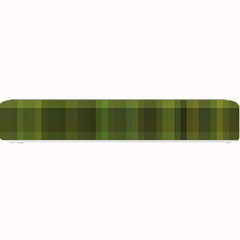 Army Green Color Plaid Small Bar Mats by SpinnyChairDesigns