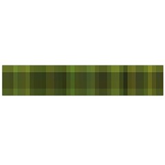 Army Green Color Plaid Large Flano Scarf  by SpinnyChairDesigns