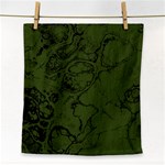 Amy Green Color Grunge Face Towel Front