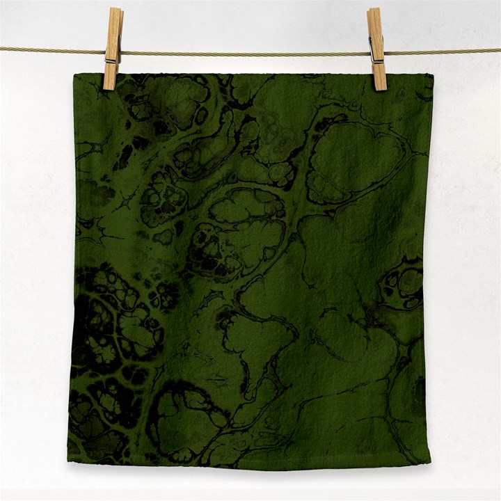 Amy Green Color Grunge Face Towel