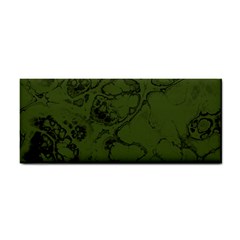 Amy Green Color Grunge Hand Towel by SpinnyChairDesigns