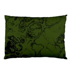 Amy Green Color Grunge Pillow Case by SpinnyChairDesigns