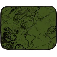 Amy Green Color Grunge Double Sided Fleece Blanket (mini)  by SpinnyChairDesigns