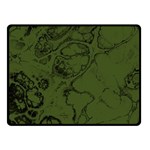 Amy Green Color Grunge Fleece Blanket (Small) 50 x40  Blanket Front