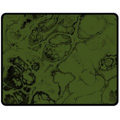 Amy Green Color Grunge Double Sided Fleece Blanket (medium)  by SpinnyChairDesigns