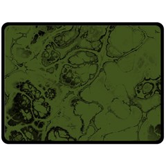 Amy Green Color Grunge Double Sided Fleece Blanket (large)  by SpinnyChairDesigns