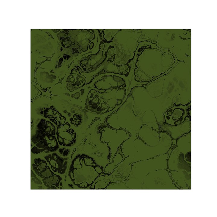 Amy Green Color Grunge Small Satin Scarf (Square)