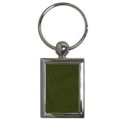 Army Green Color Texture Key Chain (Rectangle)