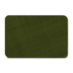 Army Green Color Texture Plate Mats by SpinnyChairDesigns