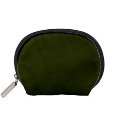 Army Green Color Texture Accessory Pouch (Small)