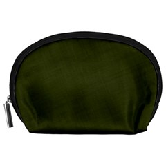 Army Green Color Texture Accessory Pouch (large) by SpinnyChairDesigns