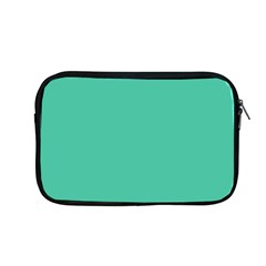 True Biscay Green Solid Color Apple Macbook Pro 13  Zipper Case by SpinnyChairDesigns