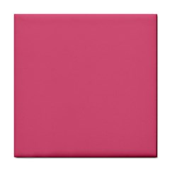 True Blush Pink Color Tile Coaster by SpinnyChairDesigns