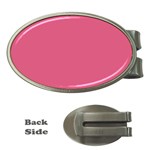 True Blush Pink Color Money Clips (Oval)  Front