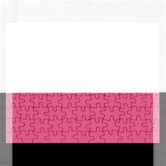 True Blush Pink Color Rectangular Jigsaw Puzzl by SpinnyChairDesigns