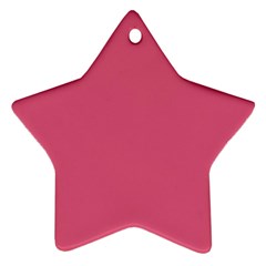 True Blush Pink Color Star Ornament (two Sides) by SpinnyChairDesigns