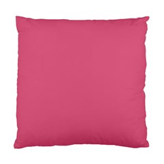 True Blush Pink Color Standard Cushion Case (one Side) by SpinnyChairDesigns