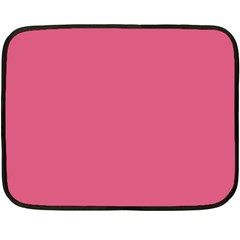 True Blush Pink Color Double Sided Fleece Blanket (mini)  by SpinnyChairDesigns