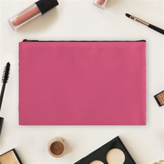 True Blush Pink Color Cosmetic Bag (large) by SpinnyChairDesigns