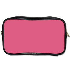 True Blush Pink Color Toiletries Bag (one Side) by SpinnyChairDesigns